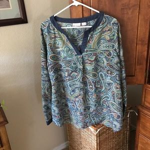 Liz Claiborne paisley , size XL.